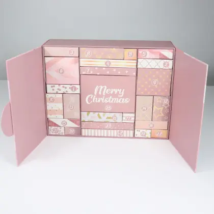 A set makeup advent calendar box eyelash box