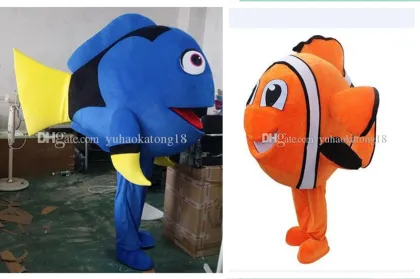 New Finding Nemo Lovely Dory Fish Mascot Costume Hand-made Party and Promotional Supply Adult Size