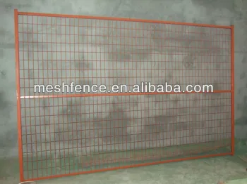 6' high construction site welded temporary fence for Canadian