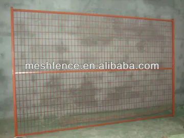 6' high construction site welded temporary fence for Canadian