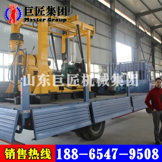 XYC-3 vehicle-mounted borehole core drilling rig machine drilling head units , screw drilling rig water well , bit drilling