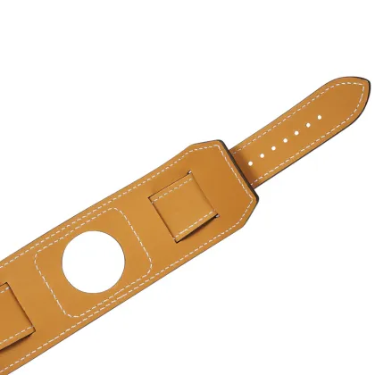 For Apple Watch,leather black cuff watch band for apple watch 42mm 38mm