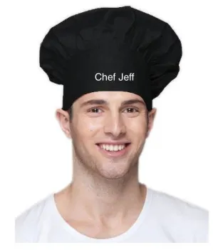 Breathable Mesh Adjustable Chef Hat with Logo for BBQ Restaurants and Kitchens