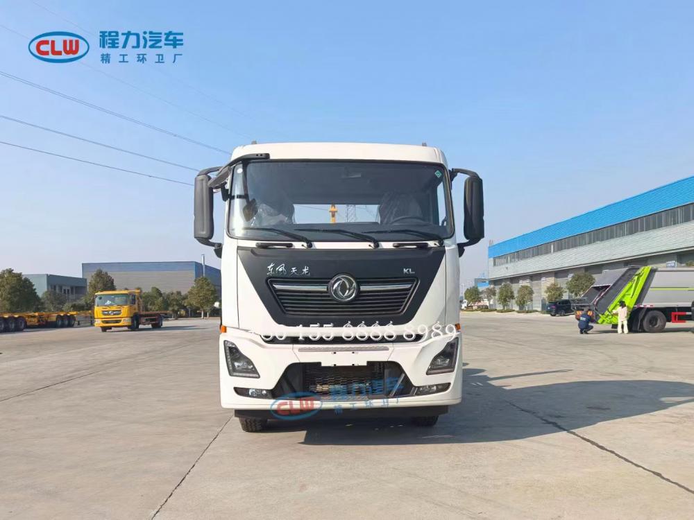 Rear Double Axle Hook Arm Garbage Truck 1 Jpg