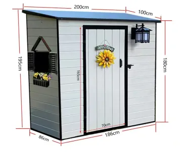 Modern Tiny House with Outdoor Kitchen in a Garden Shed