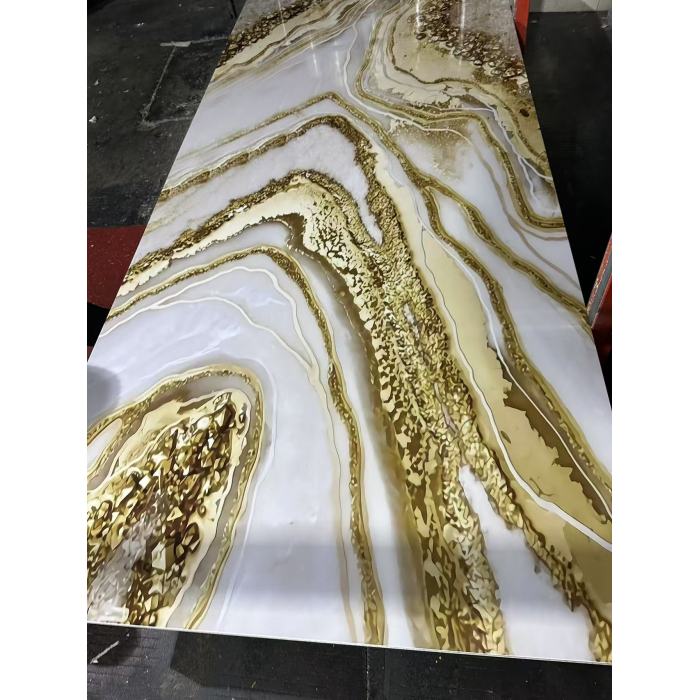 Lembaran marmar premium UV meningkatkan reka bentuk dalaman anda dengan permukaan tahan lama yang bergaya