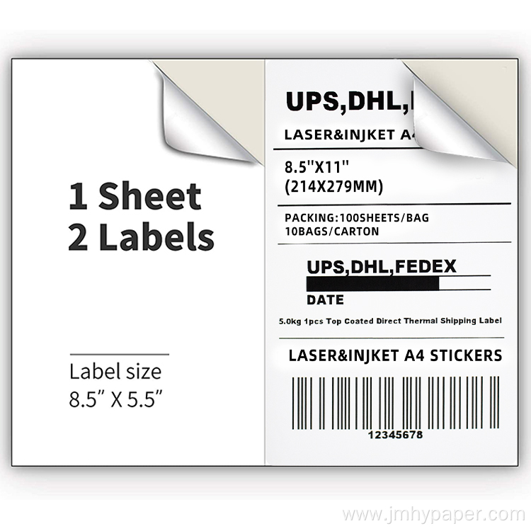 A4 direct thermal label