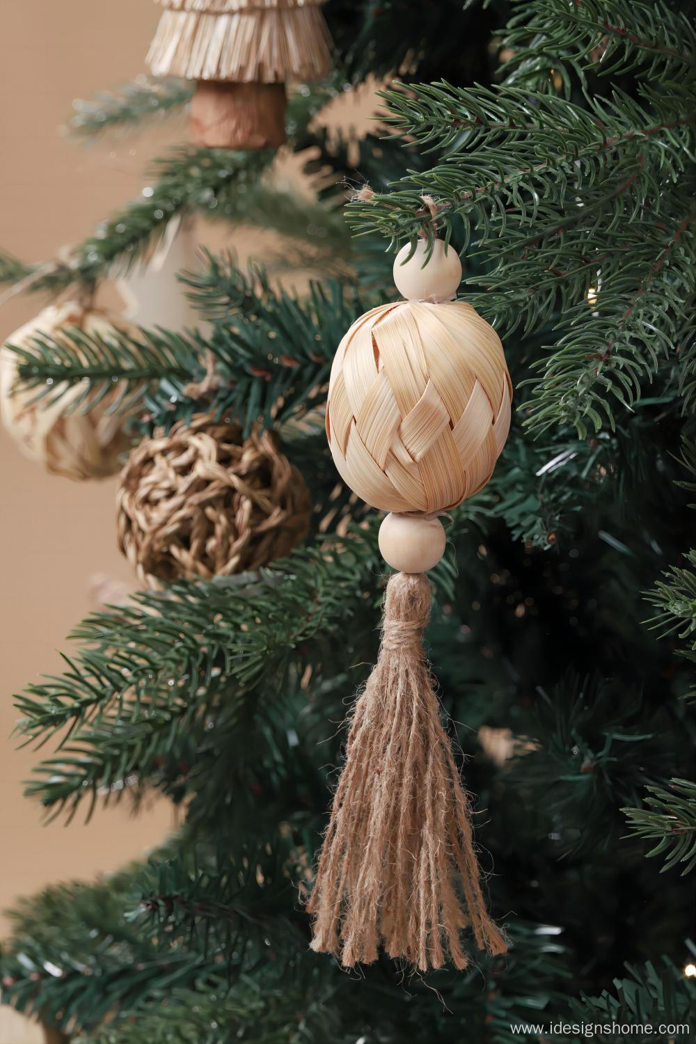 Wooden Handmade Christmas Ball