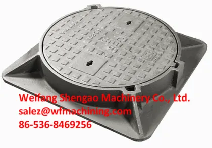 Customized Sand Casting Foundry Manhole Cover With Machining