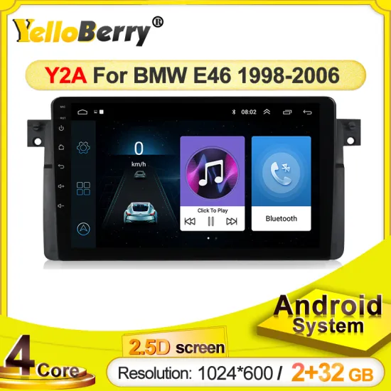 Android Car GPS Navigation radio For BMW E46 1998-2006 Multimedia 2.5D touch screen SWC Bluetooth