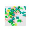 Cute Design 100pcs Mini Tree Leaf Cheap Soft Polymer Clay Beads Cheap Colorful Kawaii for Decoration DIY Slime Supplies