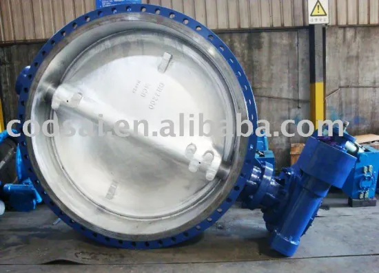 DN2200 Triple eccentric flange butterfly valve
