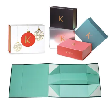 Flat Luxury Folding Collapsible Gift Paper Box