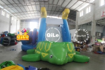 China wholesale durable cheap lake inflatable water slides from QILE