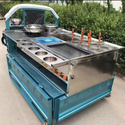 Multi functional console electric dining car