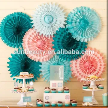 Cheap bulk paper fan wedding decorations
