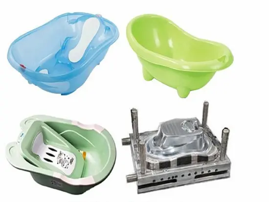 Plastic baby bath basin injection mould
