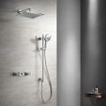 Double lever bath mixer