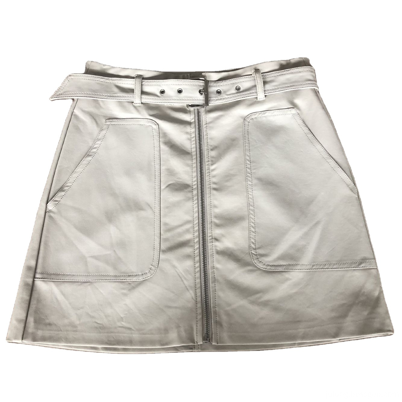 PU Skirt with Belt