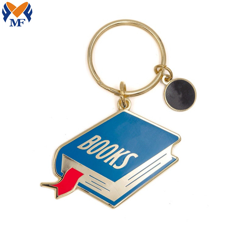 Ich liebe Buchschlüsselkette I Love Book Keychain