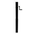 Base de mesa de color negro 75x75xH (670-1030) MM Tubo de mesa ajustable de manivela