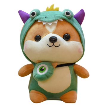 cute transformed into Dinosaur Plush Toy