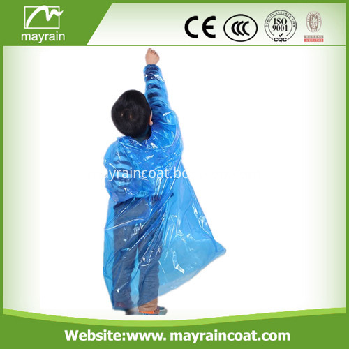 PE Raincoat with Printing