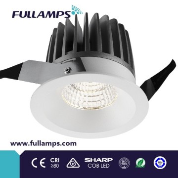 Fullamps fixed 15W COB LED down light high efficiency with original sharp cob chip dongguan spot lighting