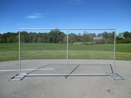 USA Standard 6x12ft Galvanized Chain Link Fence with Sunshade Net
