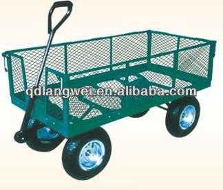 four wheel garden seat cart