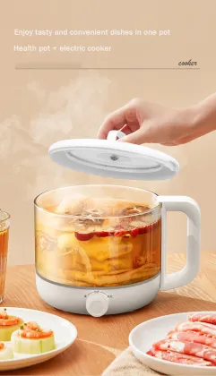 600W 1.2L Mini Electric Steamer Pot - Multifunctional Compact Steaming Solution