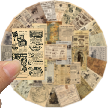 Creative Retro 35-Set Waterproof Sticker Set for Luggage Compartments