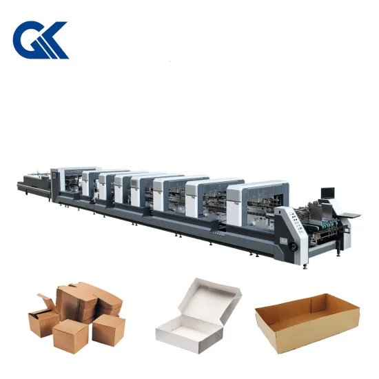 GAOKE Memory System 4 & 6 Corner Box Cardboard Food Carton Making Machine (GK-800-XL-S)