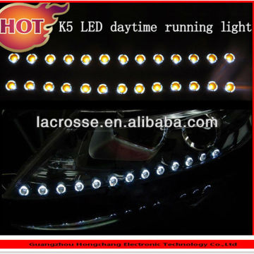 Flexible Dual color white as Daytime running Light drl led yellow turning lights