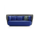 High back three-seater sofa