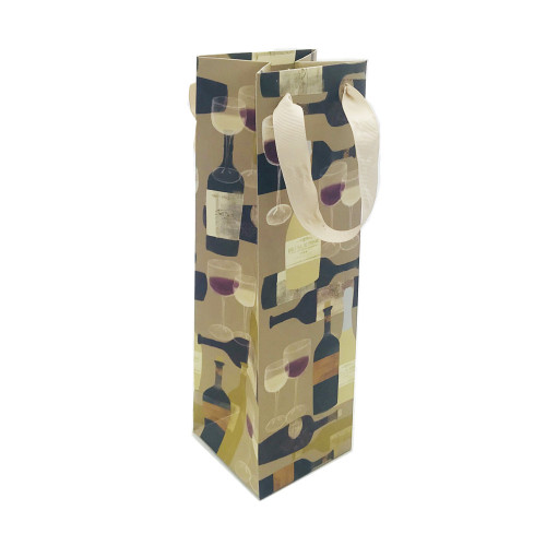 Luxury paper wine bag