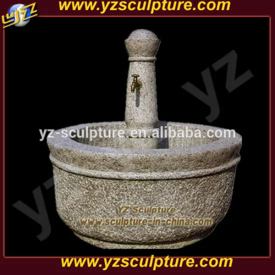 indoor round carved stone water fountain for sale