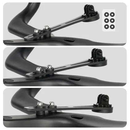 Carbon Fiber Bicycle Computer holder MTB Road Bike Integrated Handlebar Computer Stopwatch Mount  For Garmin / Cateye / Bryton