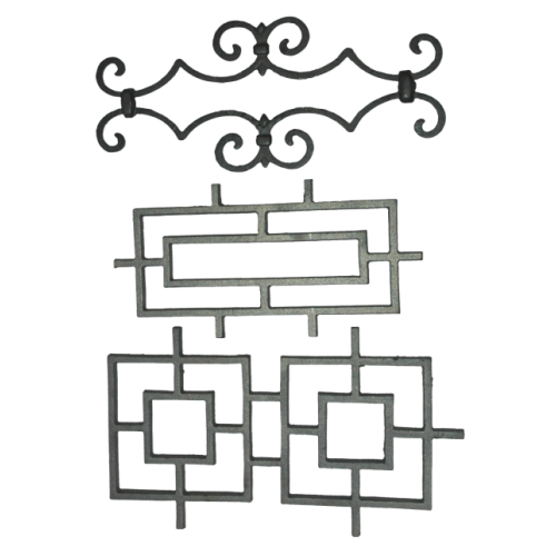 Composants de garde-corps en fer forgé décoratifs