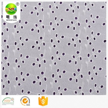 organic cotton textile embroidery lace fabric
