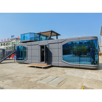 Casa de cápsula espacial de doble capa modular