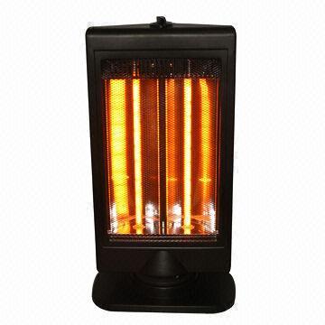 Oscillating Flat Panel Dual Halogen Heater with 400 or 800W Power