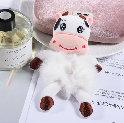 Unique Cartoon Plush Hair Accessories: Rabbit, Hair Circle, Pig Intestines, and More for Children
