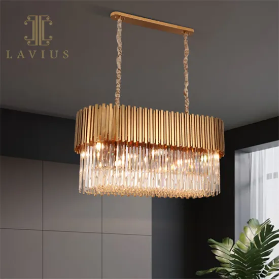 Classic Oval Good Quality Crystal Living Room Chandelier