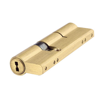 75MM 27.5/10/37.5 Double Sided Groove Brass Key Cylinder Door Lock 8 keys