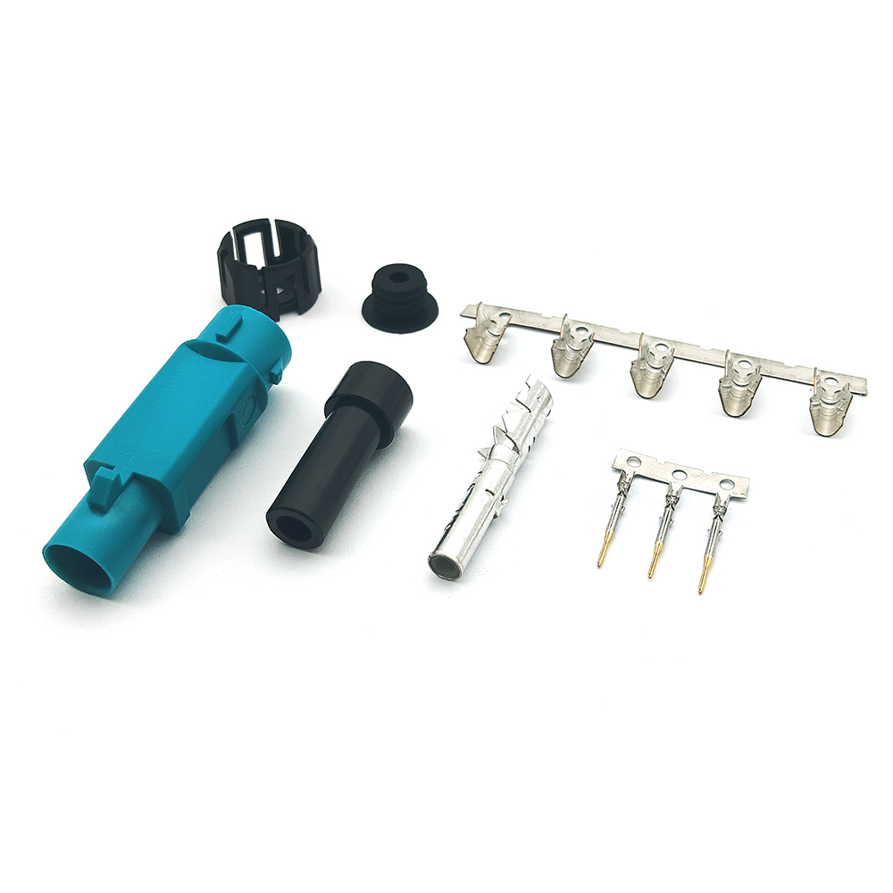 Universal Waterproof Fakra Male Crimp Coaxial Connector