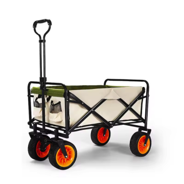 Wheeled outdoor camping folding cart