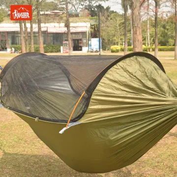 Portable Outdoor Hammock Sleeping Bed with Framed Furniture for Camping