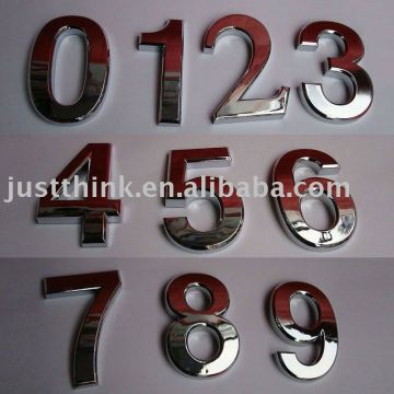 Customized Metal Stainless Steel House Number