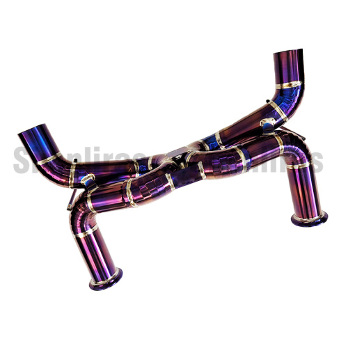 3" Lila X-Pipe Titan-Auspuffanlage für 18-22 Lamborghini Huracan EVO PRO-1